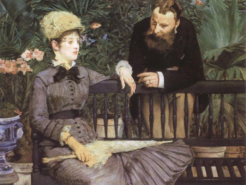 Edouard Manet In the Conservatory china oil painting image